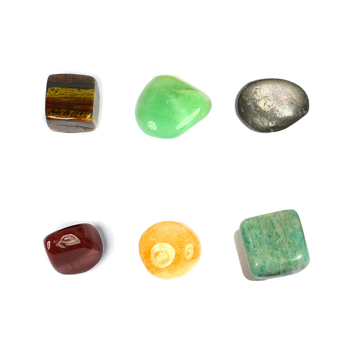 Reiki Crystal Products Natural Certified Wealth Tumble Stone Kit 7 Chakra Crystal All Tumble Sets Energized by Experienced Reiki Healing Grand Master