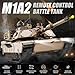 Ferthor Fun Heng Long RC Tank 1/16 Scale 2.4ghz US M1A2 Abrams Army Tank Model,Remote Control Tanks with Sound and Light,Military Tank RC All Terrain Off-Road for Adults or Military Fans Age 14+