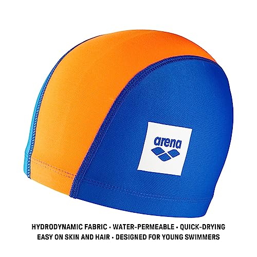 Image of Arena Arena Junior Unix II Kids' Fabric Swim Cap for Boys and Girls Ages 6 to 12