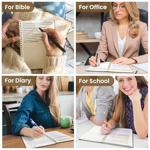 Image of Taja Lined Spiral Journal Notebook for Women & Men, 140 Pages, College Ruled Hardcover Notebook for Work & Note Taking, Journals for Writing, A5(5.7 inch x 7.9 inch) - Mocha Earth