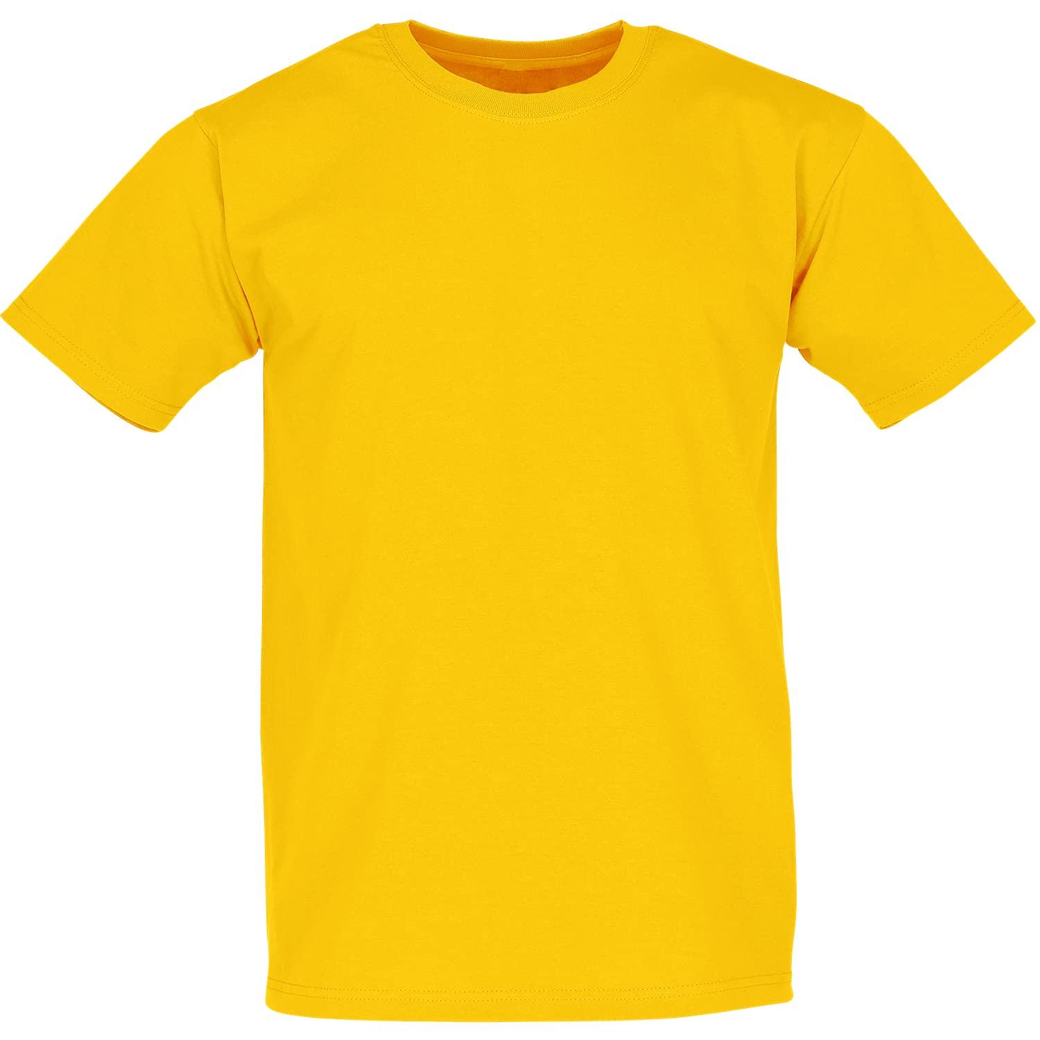Fruit Of The Loom Men's Yellow Valueweight Short Sleeve T-Shirt, Medium
