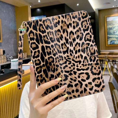 Paorixln Leopard Cheetah Case for iPad (A16) 11th Gen 11 Inch 2025/iPad 10th Generation 10.9 2022 Cute Tablet Cover for Women Girls Aesthetic Preppy Kawaii Chic Cool with Pencil Holder -Yellow