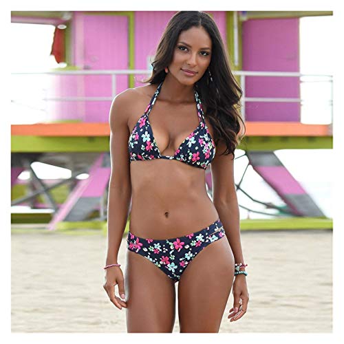 YGLONG Sexy Bikini-Set für Damen, bedruckt, Blumenmuster, Strandmode, Biquini, zweiteilig, Bikini-Sets (Farbe: 11, Größe: Samll) Cover