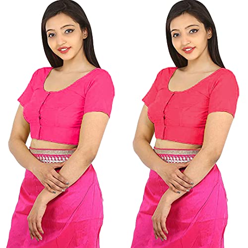Image of Namita Women's Rubia Cotton Solid Half Sleeve Blouse