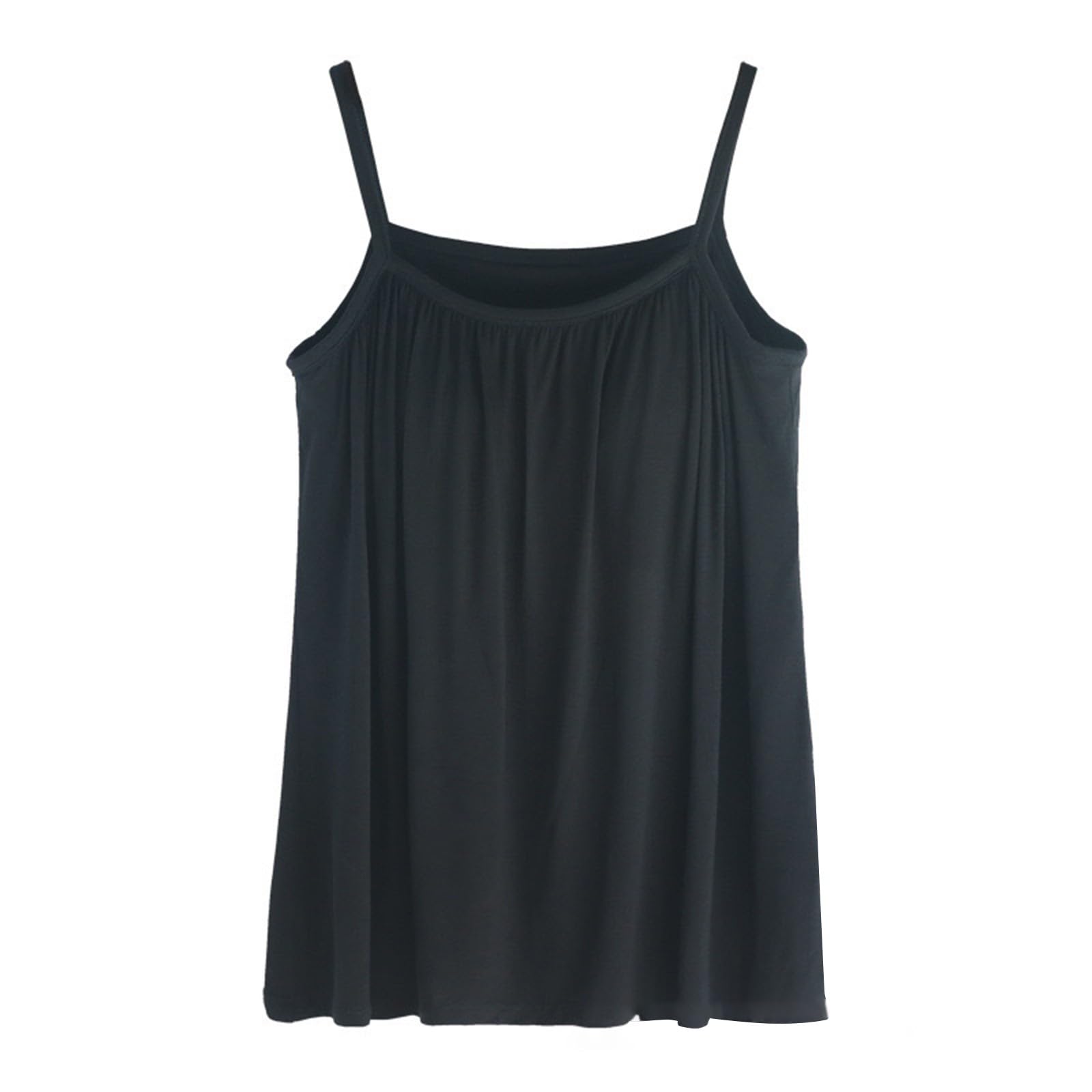 Camiseta Deporte Mujer Camiseta Tirantes Mujer de Talla Grande con Corte Holgado Elegant Tank Top Cuello Crew Moda Camisetas Basicas Verano Tshirt Camisetas Blanca Mujer Tirantes Tirantes Elástica