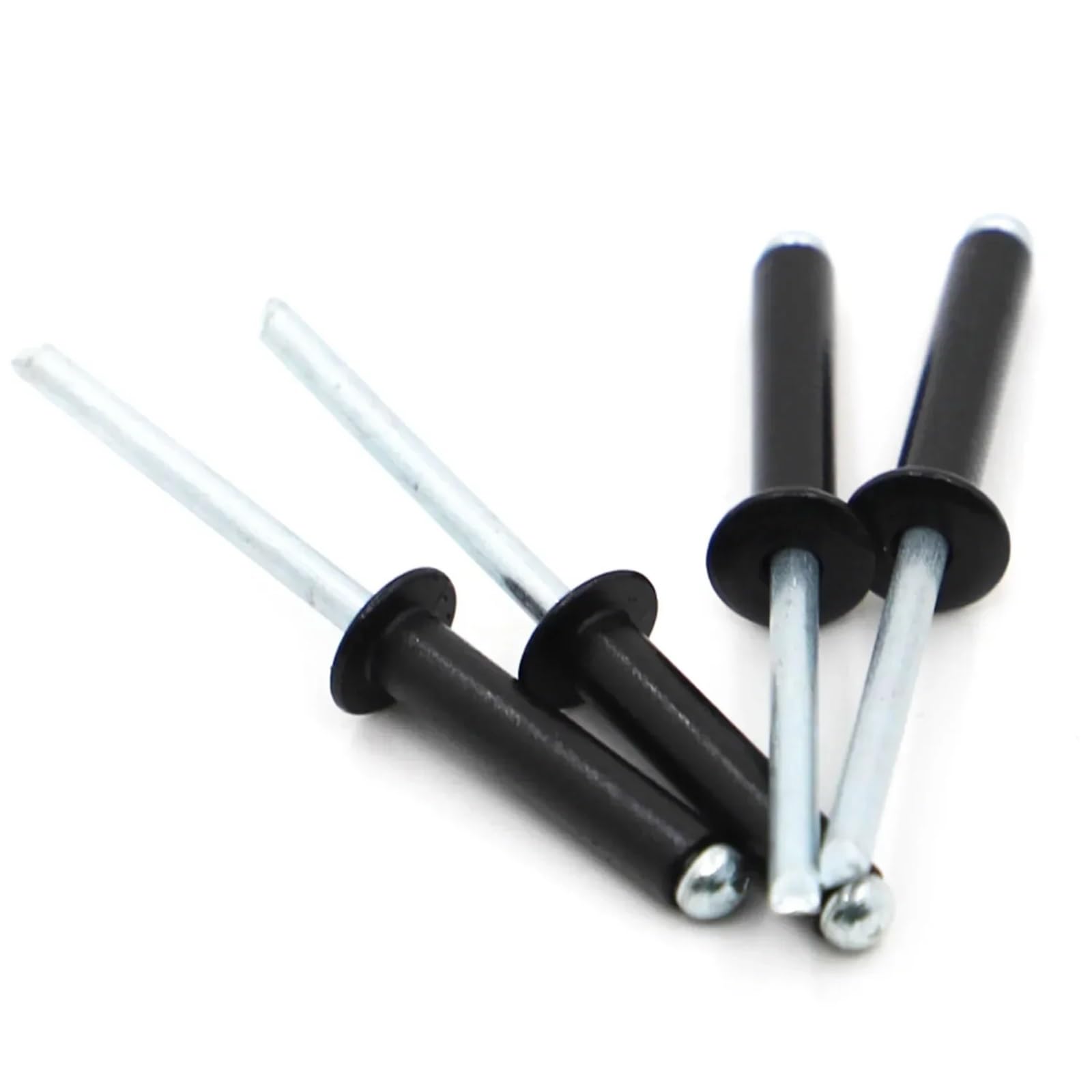 Blind Pop Rivet, Black Aluminium Dome Head Pop Hollow Blind Rivets M2.4-M5 for Metal Marine Furniture(12mm,M2.4 20pcs)