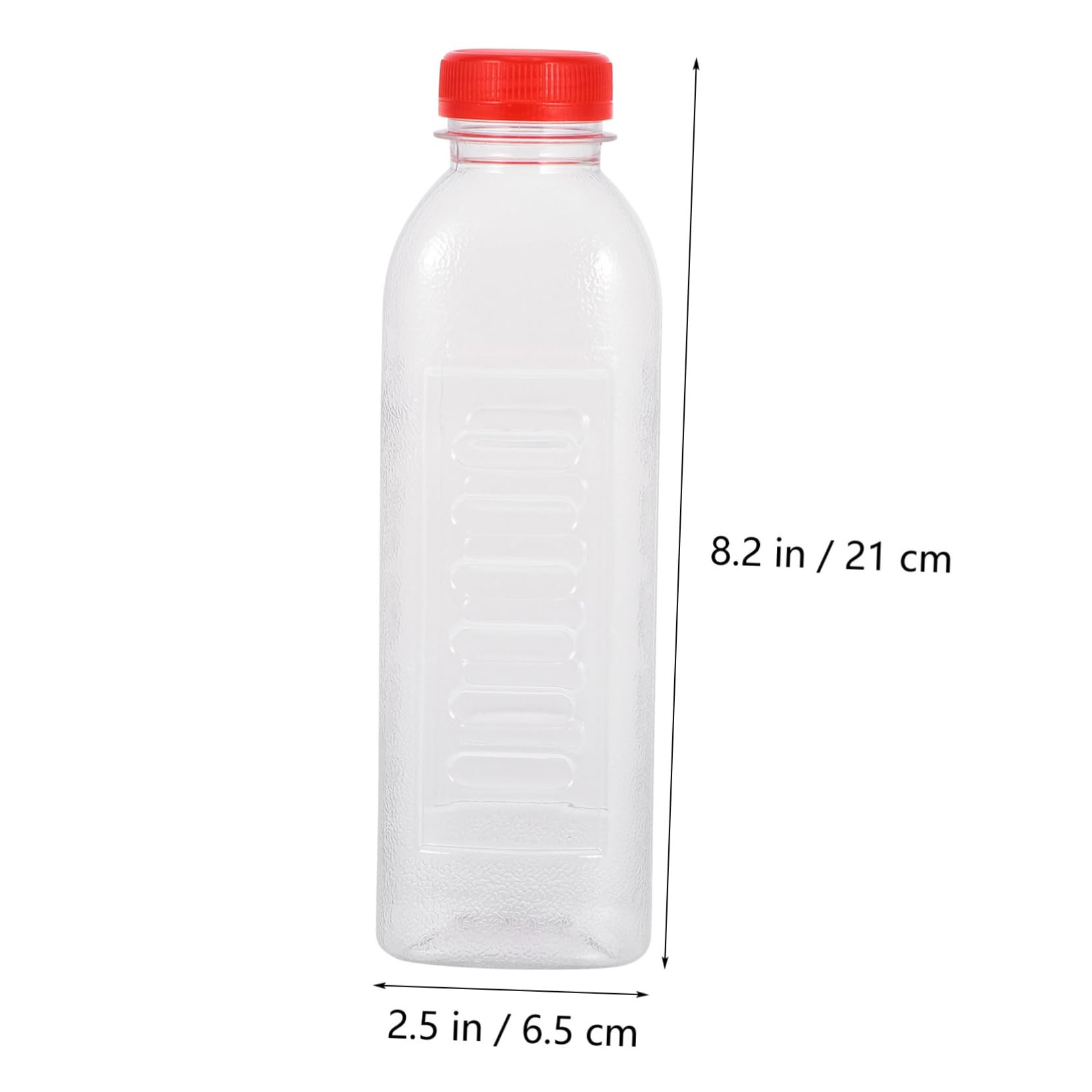 NAMOARLY 500ml Plastic Drinking Bottles Frosted 10 Pack Disposable Leakproof with Scale Tie Dye Bottles for Boys and Girls Adults
