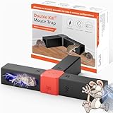 Rattenfalle Elektrisch, Jkevow Elektrische Mausefalle 2000V mit 3 Köderboxen,Mausefalle für Drinnen, Küche -Wirksam für Kleine Mäuse