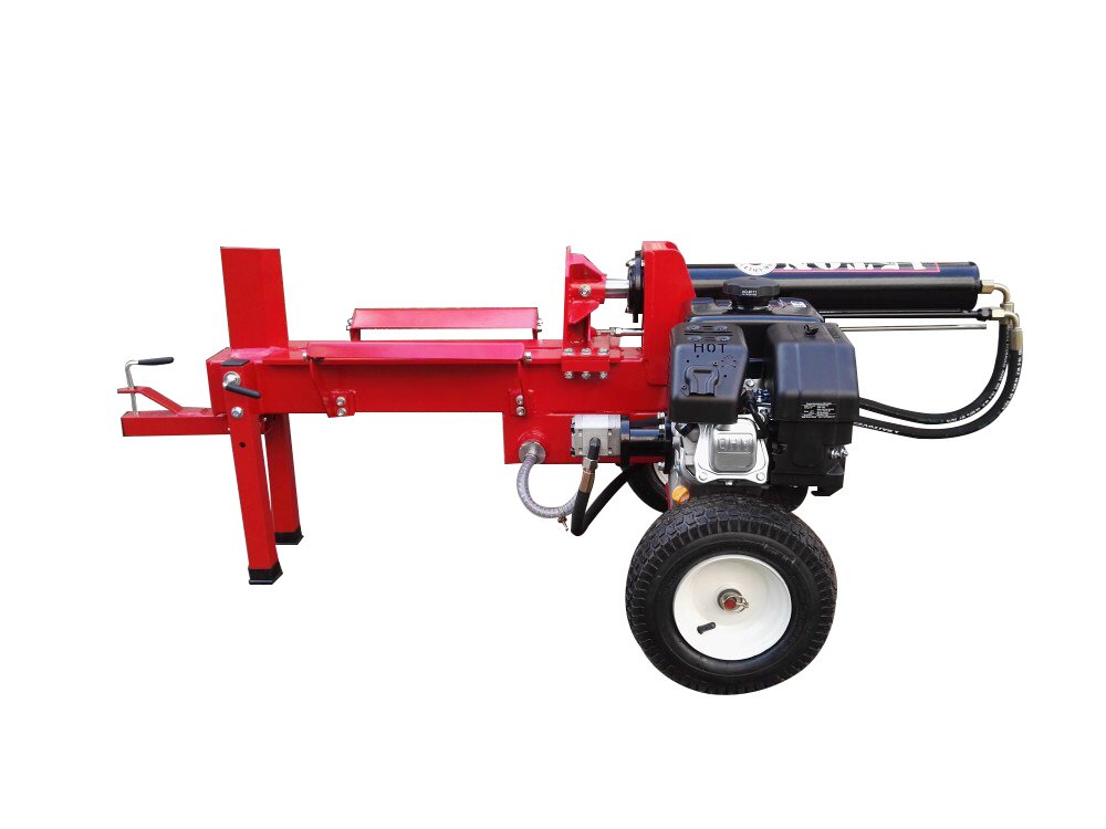 Varan Motors LS12T Vertikaler Holzspalter mit 6,5 PS, 12 Tonnen, bis zu 35 cm Durchmesser, fahrbar