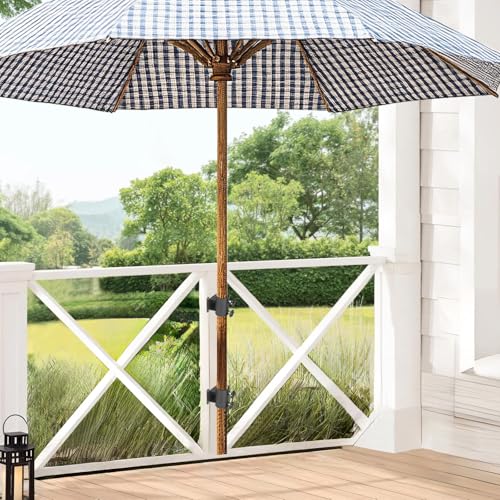 Abrazadera de sombrilla ajustable para sujetar el parasol en balcones estrechos 6