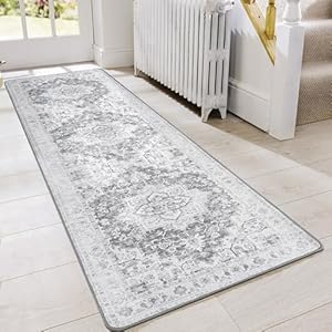 GENIMO Area Rug – 2’x5′ Non Slip Hallway Runner Rug, Machine Washable Low Pile Rugs for Living Room, Entryway, Bedroom, Kitchen and Corridor
