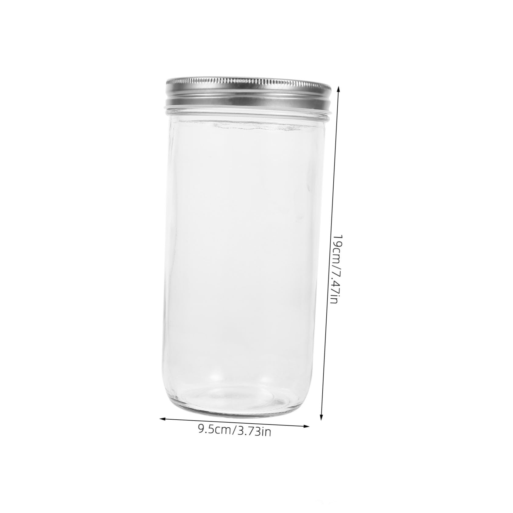 2 Stück Vorratsdosen aus Klarem Glas mit Luftdichtem Deckel Kleine Aufbewahrungsgläser für Lebensmittel Vielseitige Einmachgläser für Küche und DIY dekoration Leicht zu Reinigen