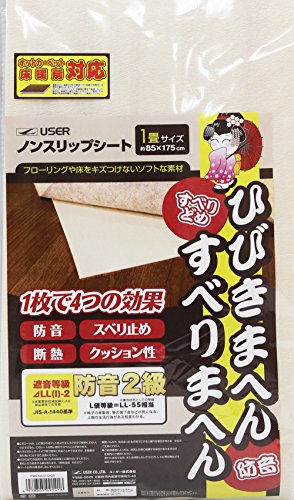 ユーザー ノンスリップシート 2mm厚 防音シート 1畳 滑り止めシート U-Q425