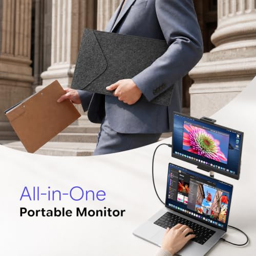 Image of 15.6 inch Portable Monitor with Stand FHD 1080P IPS Travel Monitor for Laptop