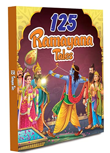 Image of GOLDEN MINDS 125 Ramayana Tales for Kids - Engaging Stories of Rama, Sita & Hanuman | Fun, Illustrated Indian Mythology Stories for Young Readers (Ages 5-18)