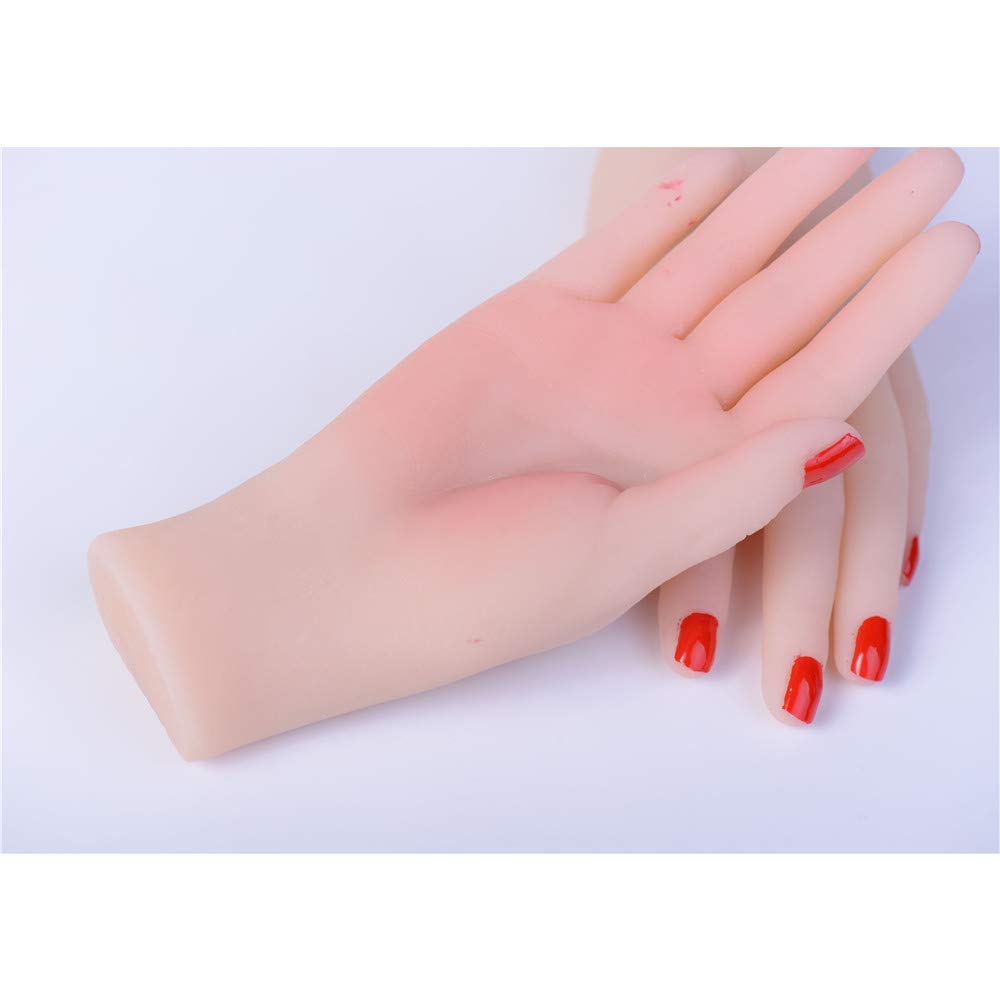Modello di Mano in Silicone, Mani morbide Mani finte per Mani Femminili Modello Mannequin Gioielli Anello Guantobraccialebraccialetto Schizzo Nail Display