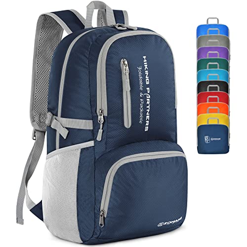 ZOMAKE Packable Lightweight Backpack Light Foldable Travel Backpack Water Resistant Collapsible Daypack for Travel Outdoor Hiking Men Women (25L 30L 35L)