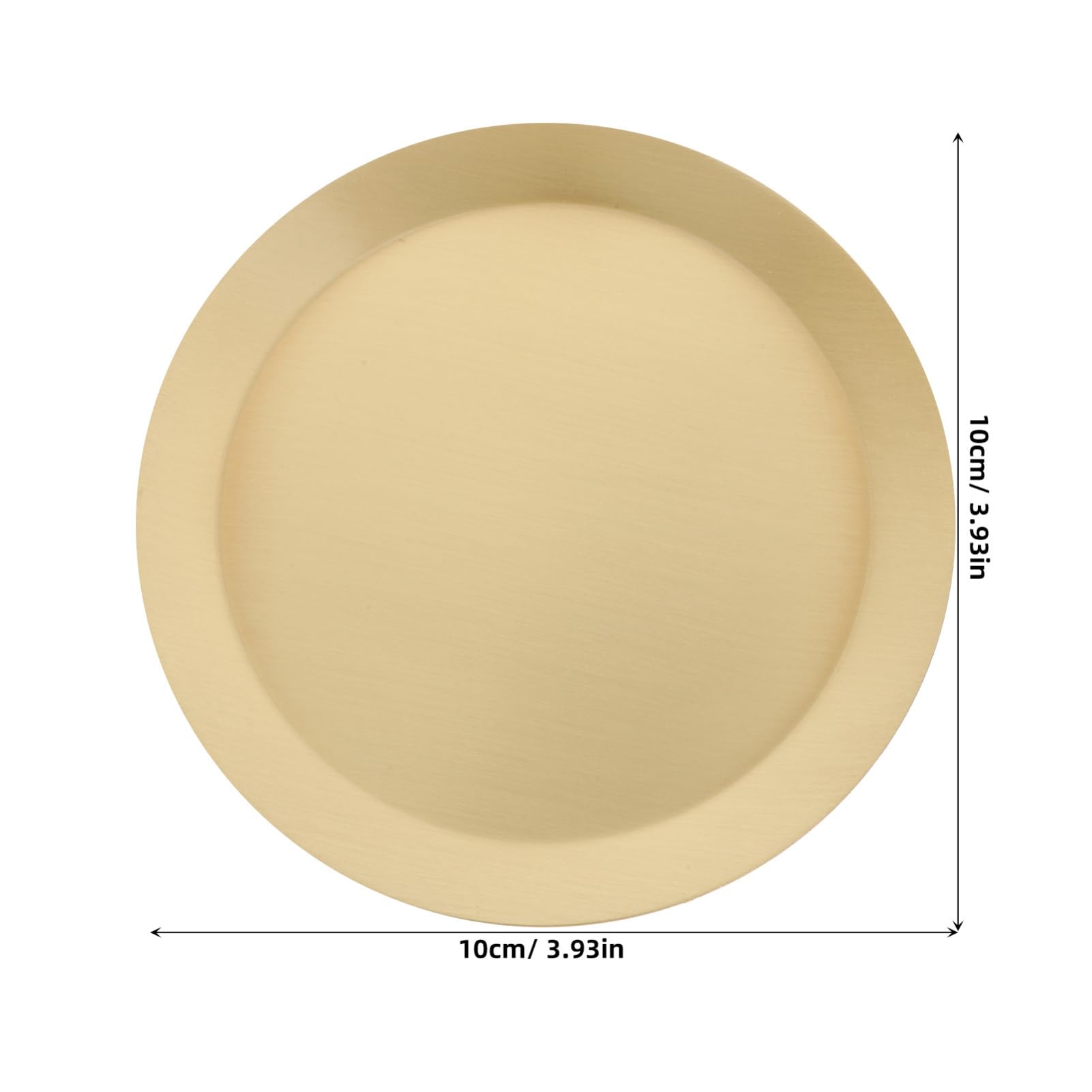 Mikinona Brass Drink Coasters Copper Cup Holders for Tea Coffee Table Heat Insulation Design Versatile Use as Tea Mats Incense Trays for Home Decor