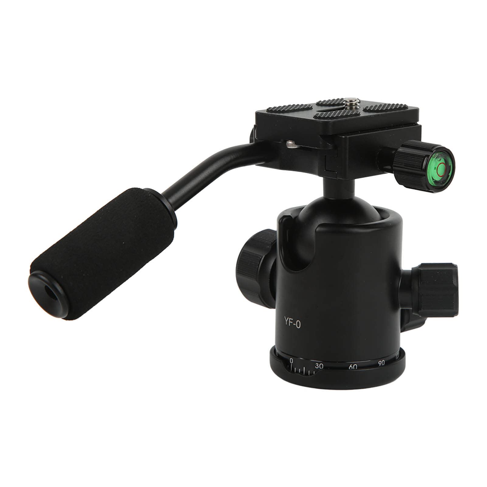 Ball Head with Handle, Metal Heavy Duty Camera Tripod Ball Head 360 Degree Rotating Camera Mount Ball Head for Monopod, Slider, DSLR Camera, Camcorder 5-10Kg Load Capacity