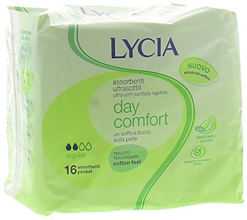 Lycia - 24 x compresas ultrafinas anatomici flujo medio 16pezzi