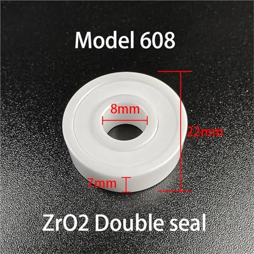 Roulement 608 céramique 8x22x7mm idéal pour réparer vos rollers - 3