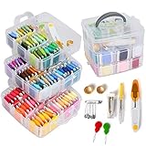 El certificado de regalo hecho a mano. Este kit de punto de cruz con 150 colores es el más adecuado como regalo para madre, esposa, hija y personas que viven con bordados a mano. Es agradable divertirse bordando a mano. Cuando terminen un arte juntos, sentirán que han logrado algo