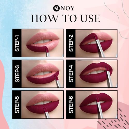 Image of NOY Saloon Secrets Result Shades Of Western 100% Smudgeproof Nude Matte Magic Lip Colors Set 4 Nude, Nude Pink, Tan Nude, Mauve Nude