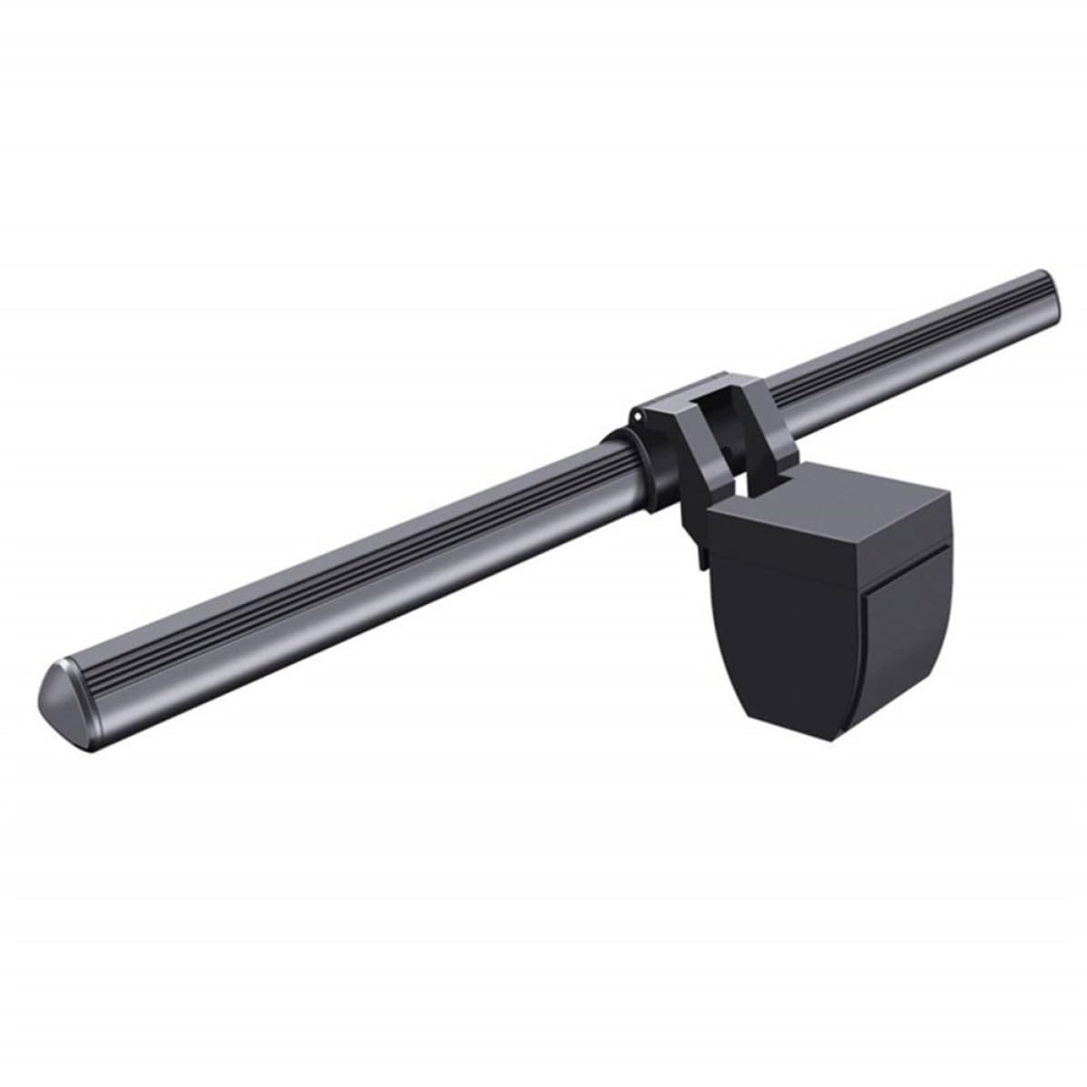 Lampada da Monitor USB Clip Proteggi Vista in Abs e Alluminio, Luce da Scrivania per Studio e Casa, Alimentazione Usb, Design Nero Compatto