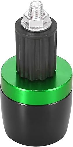 Miniatura 4 de Motoforti 2 unids Universal 0.709 in Manillar End Tapas Plug Bar End CNC Aleación de Aluminio para Motocicleta Verde