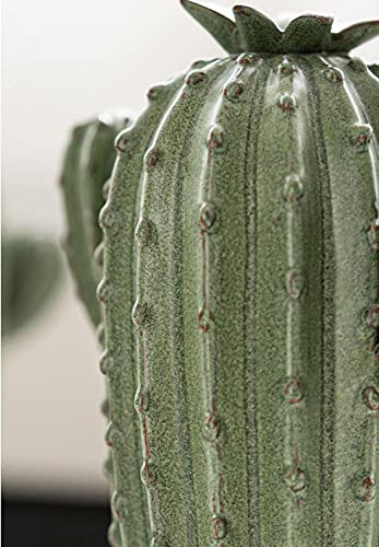 Backflow Incense Burner Holder Cactus Waterfall Home Decor Porcelain With Incense Cone Sticks Holder Incense Sticks Backflow Incense Cones Mat Tweezer Gift Set (3) #TOP7