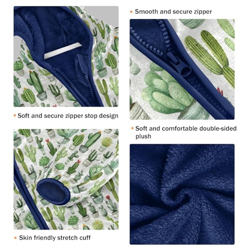 Cactus Boys Fleece Coat,Children's Zip-Up Hoodie Jacket,Baby Warm Fashion Outerwear 3-10T,A1133033