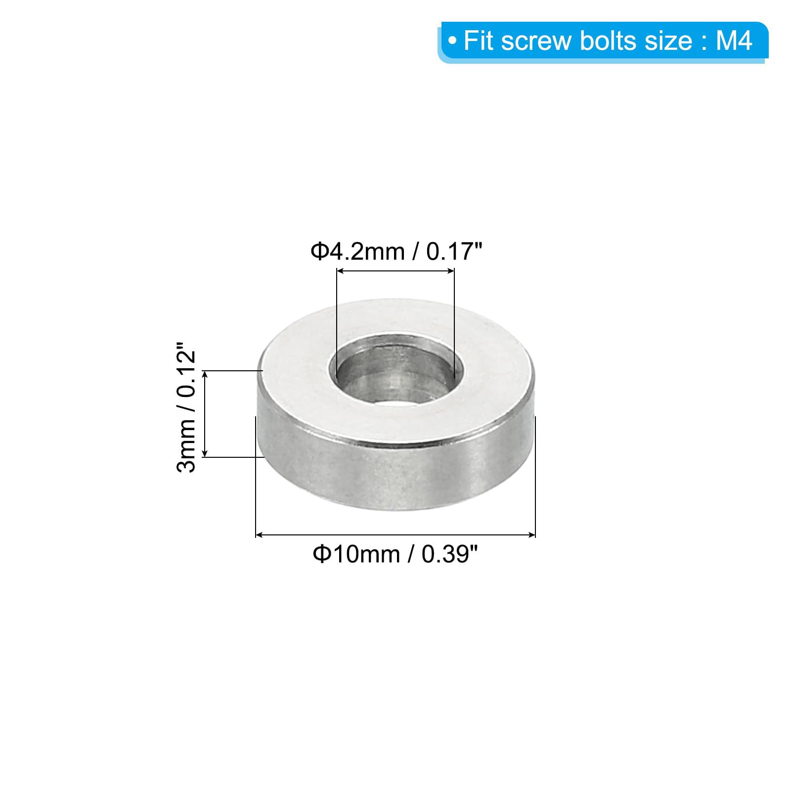 Unifizz M4 Stainless Steel Spacers - Image 2