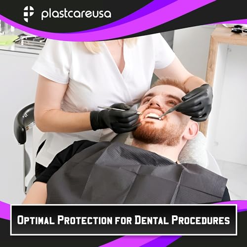Plastcare Usa DB108 Disposable Dental Bibs 13 Inchx18 Inch (125 Pack) - 3 Ply Waterproof Tattoo Bib Sheet For Patients - Dentist Or Medical Tray Cover And Nail Table Cover Supplies thumb #3