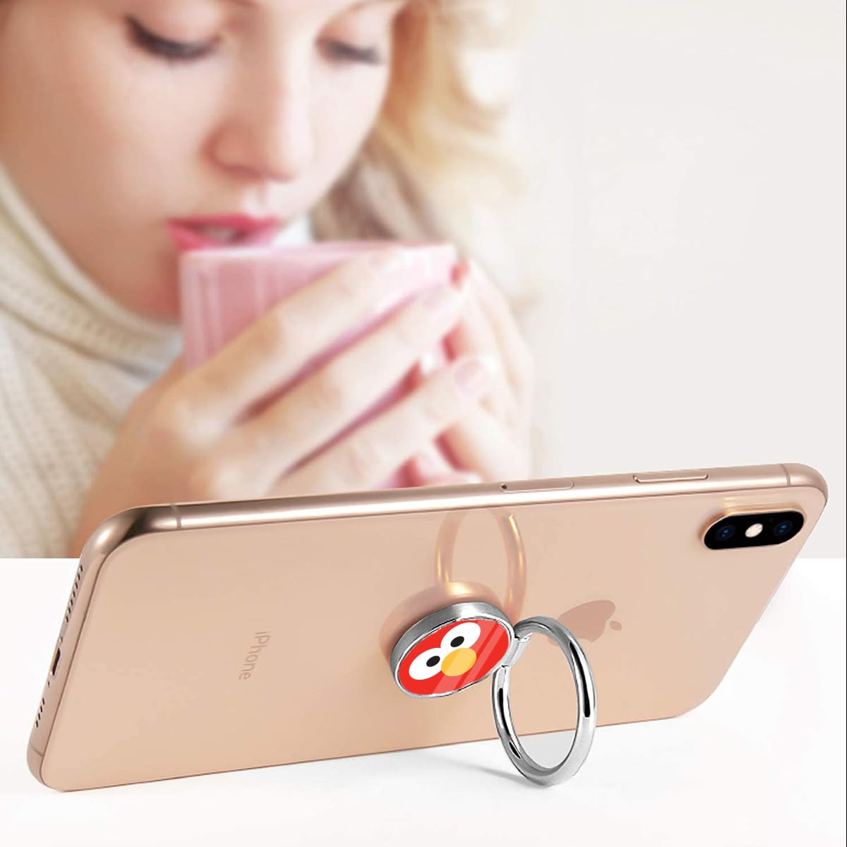 Amazon.co.jp: スマホリング セサミストリート エルモ ホールドリング