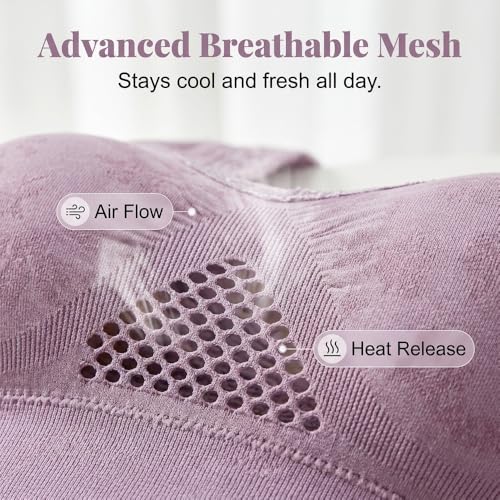 Image of Runsgo Bras for Women, Plus Size Bra, No Wire Mesh Tank Top Bra