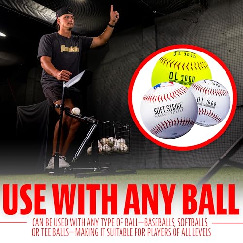Franklin-Sports-Total-Pitcher-Baseball-Softball-Training-Aid-Pitching-Machine-Ball-Launcher-for-Batting-Fielding-Practice-Spring-Loaded-Portable-Pitching-Machine-for-Backyard-Batting-Cage Franklin Sports Total Pitcher Baseball Softball Training Aid Pitching Machine Ball Launcher for Batting Fielding Practice Spring Loaded Portable Pitching Machine for Backyard Batting Cage