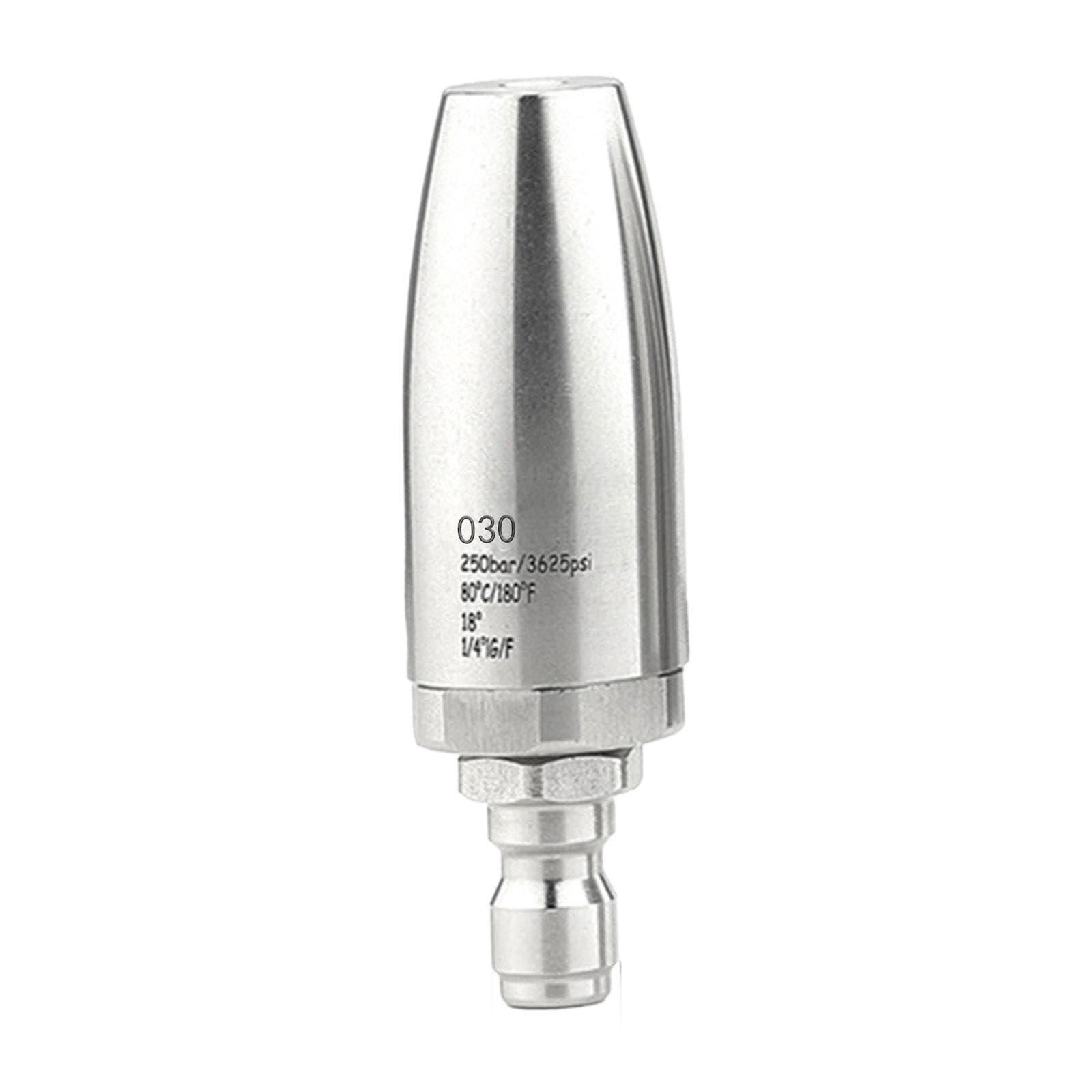 Gralara Ugello Rotante per Idropulitrice 3625PSI Accessorio Professionale in Acciaio Inox 1/4" Quick Connect, 030 Orifizio