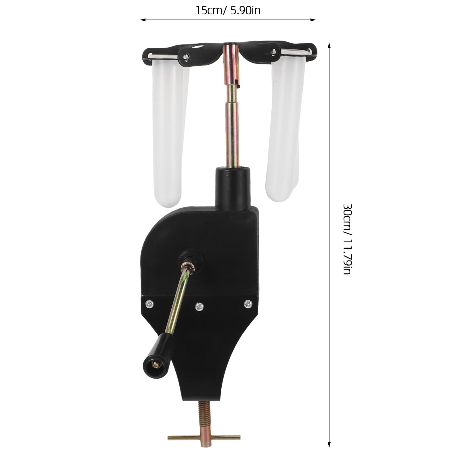 Ipetboom Centrífuga Manual de Manivela para Laboratorio y Exteriores, Negra, Soporte para Tubos de Experimentación, Gradillas para Tubos de Centrífuga, Portátil y Ligera para Química