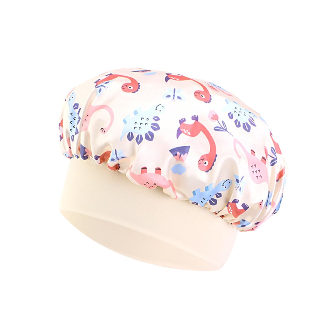 1 Piezas Gorro de Seda para Dormir para Niños, Gorro Saten Pelo Rizado, Gorro Seda Dormir, Suave Gorros para Dormir con Banda Elástica Ancha,para Niñas, Niños
