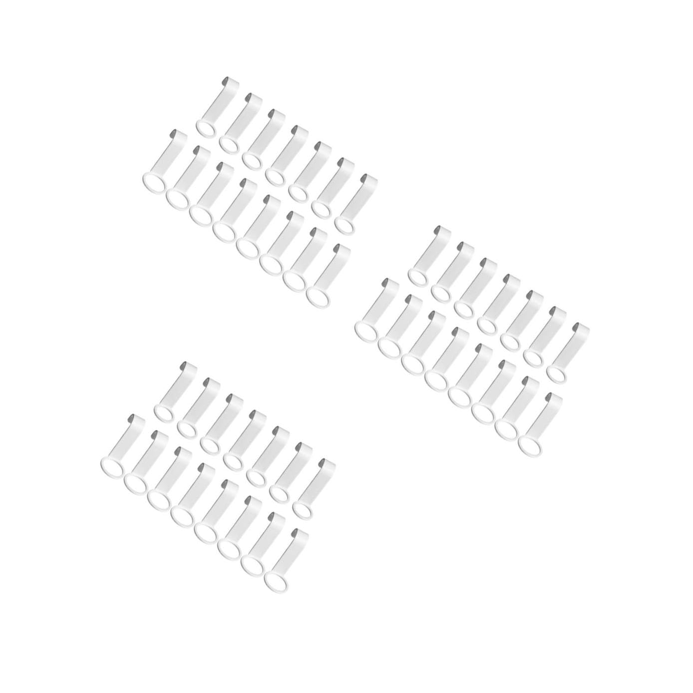 Cabilock 3 Sätze Flaschenhaken Küchenarmatur Kitchen Accessories Bathroom Accessories Dekohaken Fluid Saugnapfhaken Dekorativer Haken Praktischer Shampoo-aufhänger Plastik Weiß 16 Stück * 3