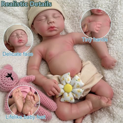 Muñeca Bebé Reborn de Silicona 50 cm miniatura 3