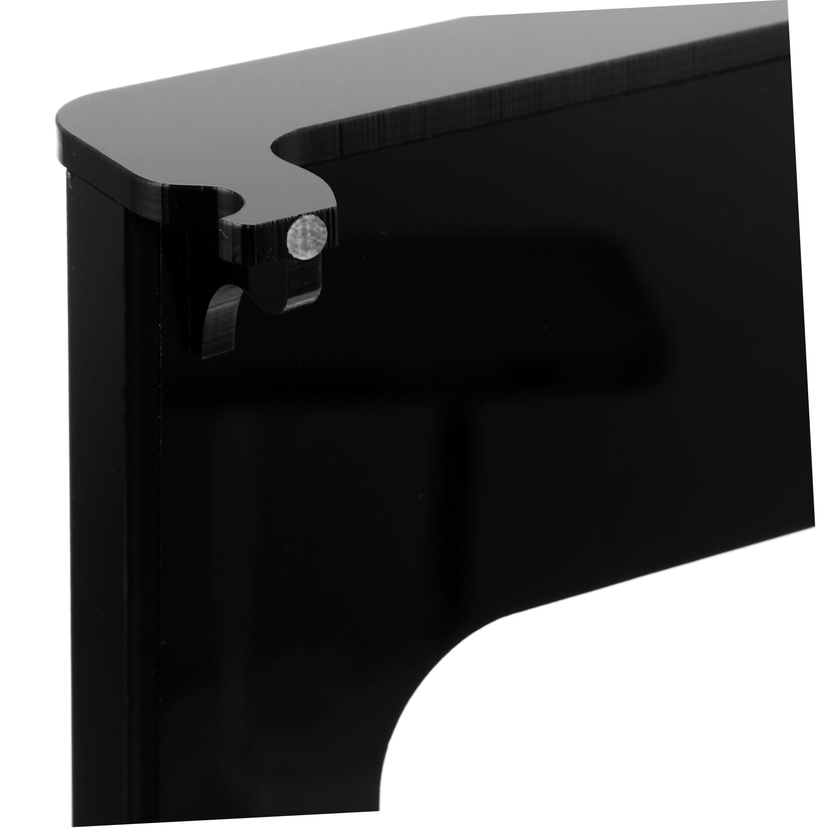 Supporto per Giradischi in Acrilico Nero Piattaforma Isolamento Vibrazioni per Migliorare Qualità Audio in Casa o Studio Musicale