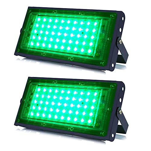 Image of MLD 30W Led Flood Light AC 230V Waterproof Brick Focus Floodlights for Indoor Outdoor Lights | Green | 30 Watt | Pack of 2