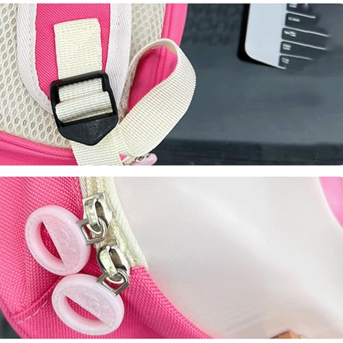 Drippy Ice Cream Backpack Mini Cute Kawaii Backpack with Ice Cream and 3D Strawberry Daypack Novelty Stylish Daypack,Brown4