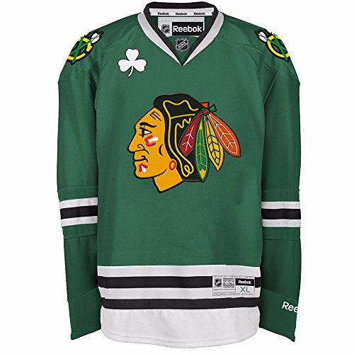 Chicago Blackhawks St. Patrick s Day Green Reebok Premier NHL Jersey
