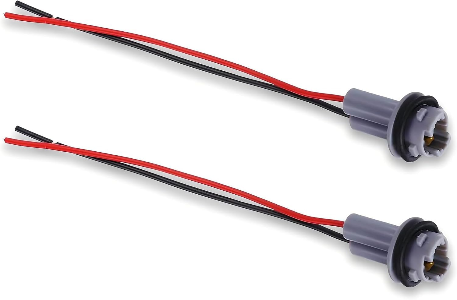 2 PCS T10 Car Light Bulb Socket Wiring Harness Waterproof Socket with Pigtail Extension Harness Modification Replacement Repair