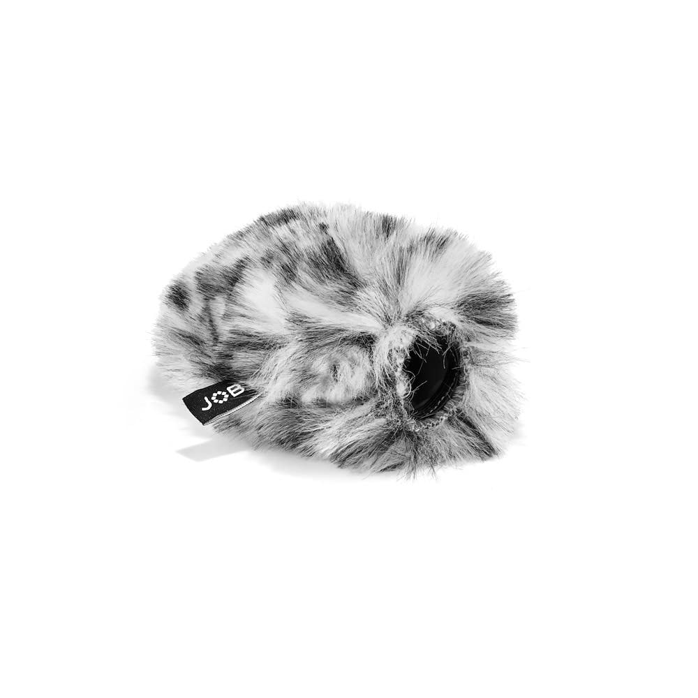 JOBY Wavo Windjammer Polar Slip-On Furry Cover for Wavo Microphone - Extra Noise Reduction, deadcat, windsock, Windshield, Photo Video, vlogging, Live Streaming, FaceTime, Stylish, Colorful, Cheetah