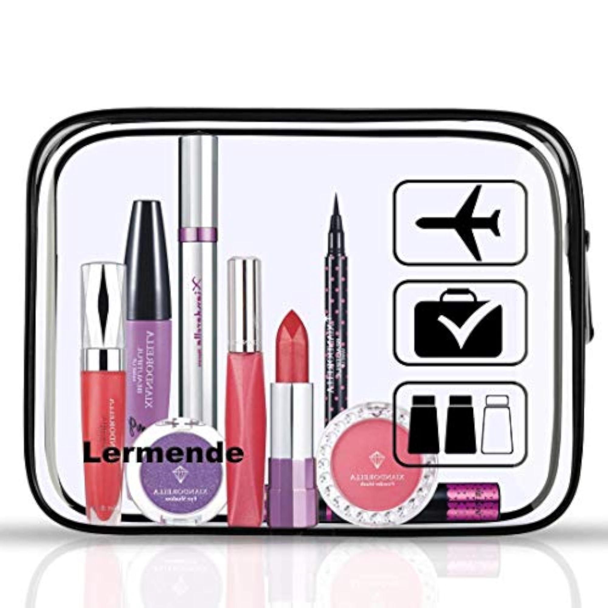 Toiletry Bag with Zipper Travel Luggage Pouch