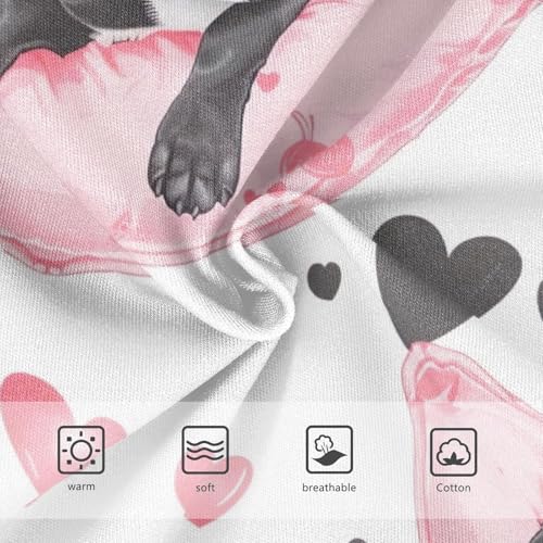 Toddler Girl Briefs, Cute Dog White Girls Cotton Underwear, 2–8 Years3