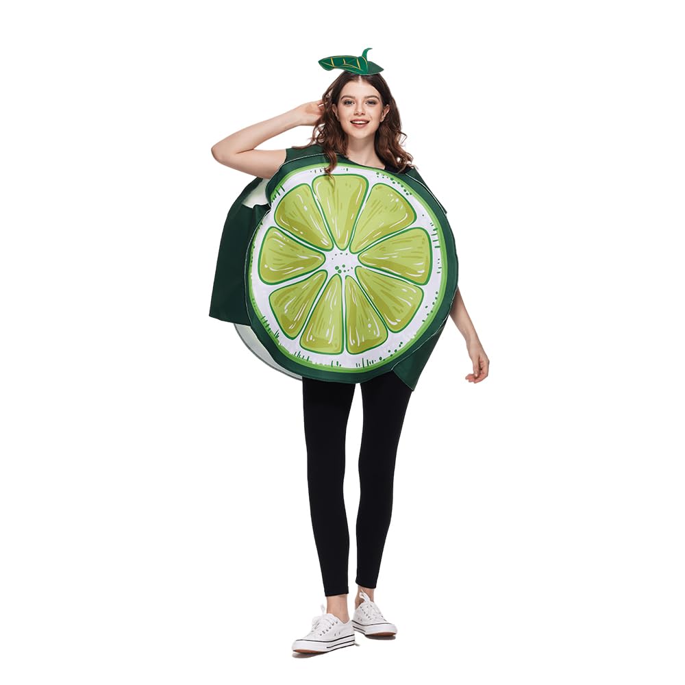 EraSpooky Para butelek wódki i limonki, tunika, zabawny kostium na Halloween, dla dorosłych, na imprezę z jedzeniem, uniseks